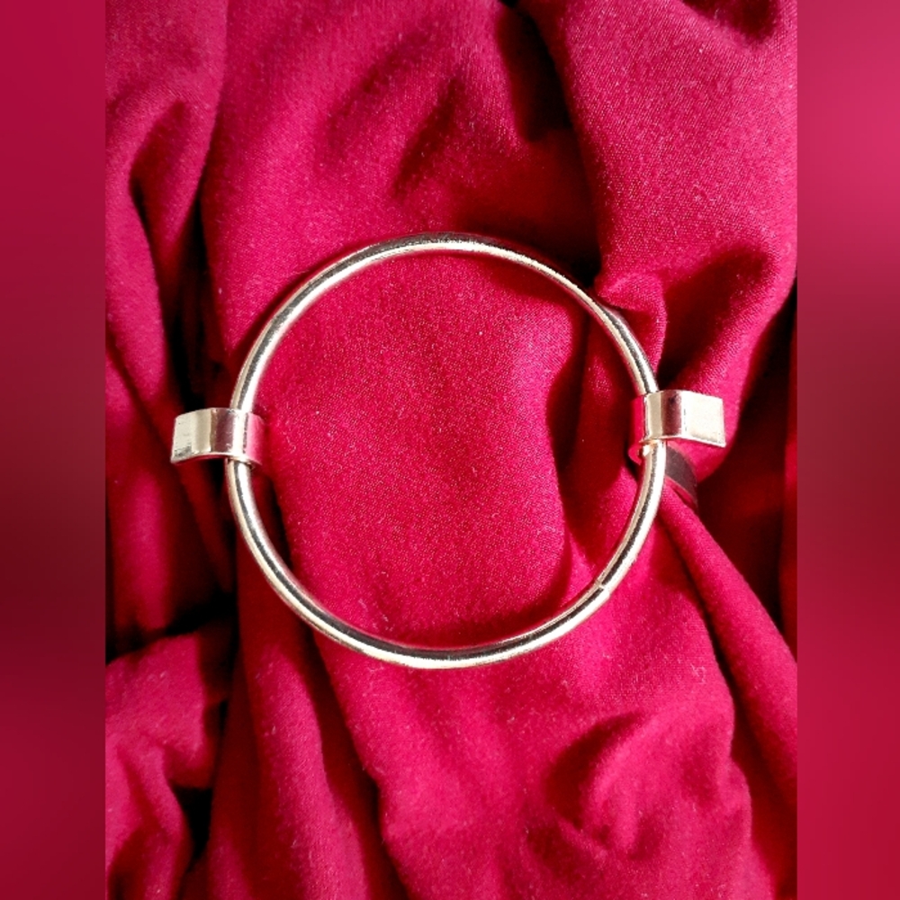 Circle Cuff Bangle Bracelet, gold